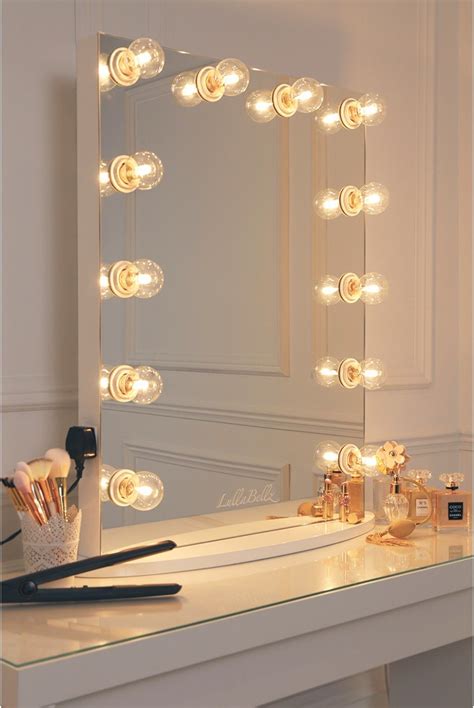 Diy ikea bathroom vanity mirror with lights. Hollywood Glow Vanity Mirror With Clear Bulbs - LullaBellz ...