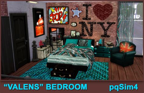 Valens Bed Room Sims 4 Custom Content