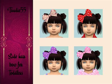 Side Hair Bow For Toddlers The Sims 4 Download Simsdomination