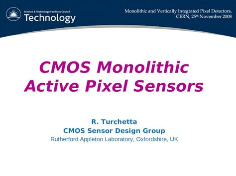 Ppt Cmos Monolithic Active Pixel Sensors Dokumentips