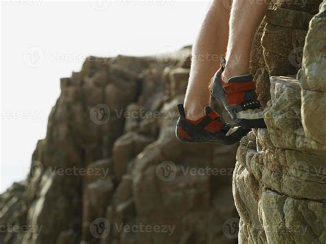 Rock Climbers Feet On Steep Rock Face 776612 Stock Photo At Vecteezy