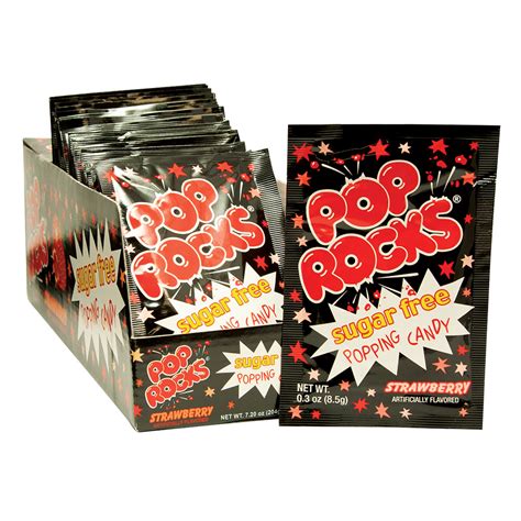 Pop Rocks Sugar Free Strawberry Popping Candy Nassau Candy