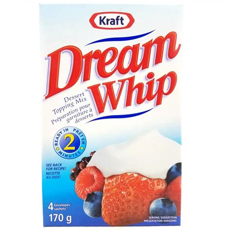 Whip Cream Mix Dream Whip Distribution Alimentaire Aubut