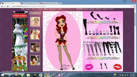Doll Divine Deluxe Pin Up Maker Game Playreview Youtube