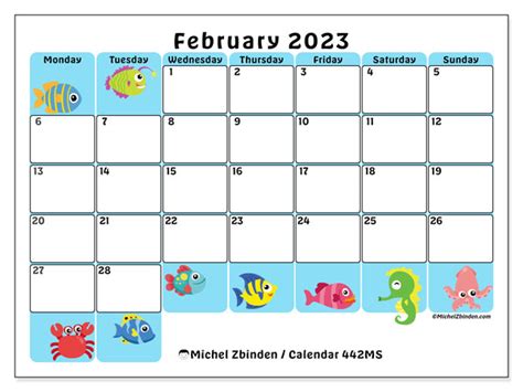 February 2023 Printable Calendars Michel Zbinden Za Vrogue