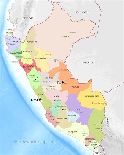 Karte Von Peru