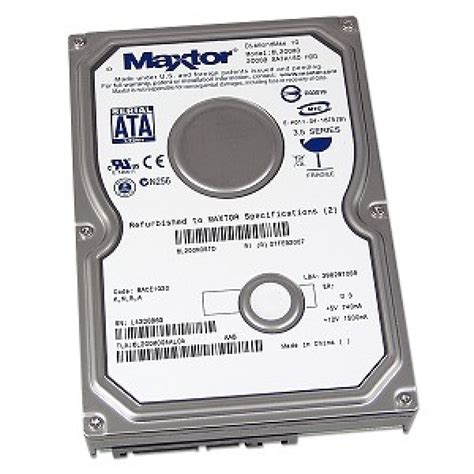 Maxtor 200gb Sata 15g 35inch 72k Rpm Hard Disk L59cw5ag