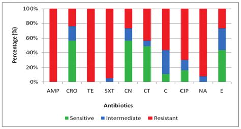 Antibiogram Profile Of E Coli Isolates Against Different Antibiotics