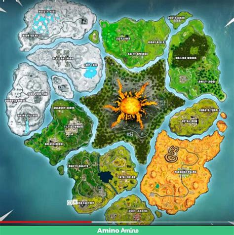 Fortnite Season 2 Map With Names
