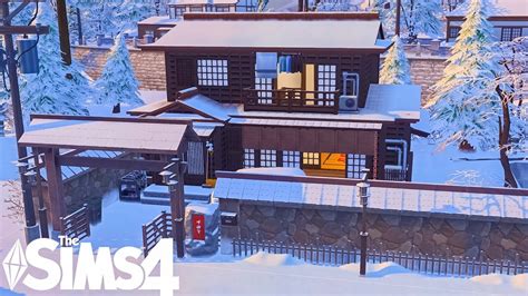 Snowy Mtkomorebi Mountain Farmhome ⛩🏔 The Sims 4 No Cc Stop