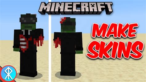How To Make Skins For Minecraft Bedrockjavamcpe Youtube