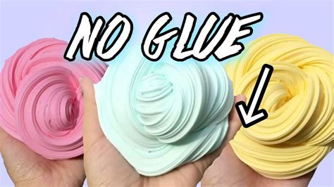 No Glue Fluffy Slime How To Make The Best Slime Without Glue Youtube