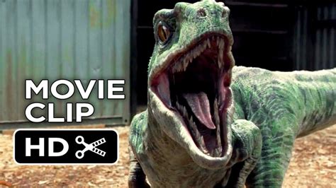 Jurassic World Movie Clip Raptor Paddock 2015 Chris Pratt Dinosaur Adventure Hd Inthefame