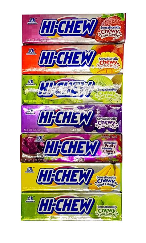 Hi Chew Stick Chewy Fruit Candy By Morinaga 7 Assorted Flavors 2 Each Secretpantryla