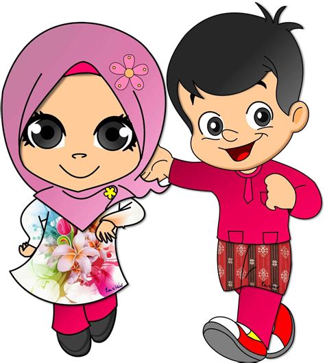Top Gambar Kartun Ana Muslim Graphics Design Kartun
