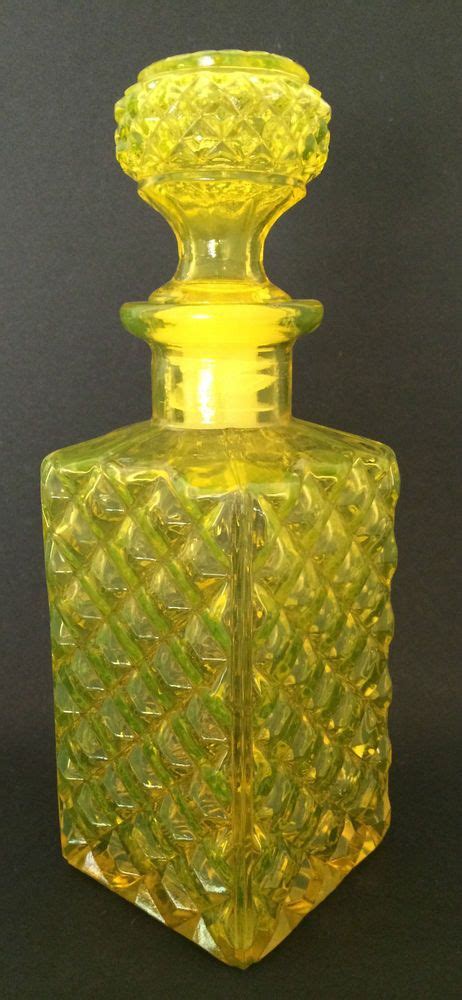 All uranium ends up as either nuclear weapons or highly radioactive waste from nuclear reactors. Yellow Uranium Glass Decanter | Vaseline glass, Glass ...