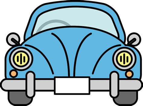 Blue VW Beetle clipart. Free download transparent .PNG | Creazilla