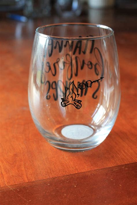 Camping Wine Glass Summer Wine Glass Country Wine Glass Etsy