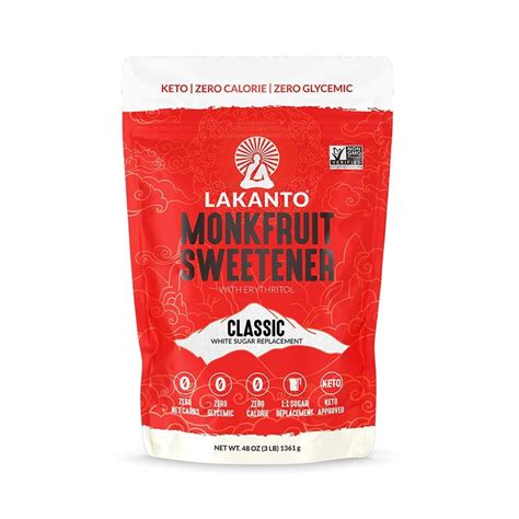 Lakanto Lakanto Monkfruit Sweetener 11 Sugar Substitute Keto Non Gmo