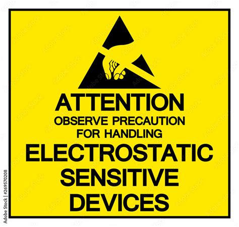 Attention Observe Precaution For Handling Electrostatic Sensitive