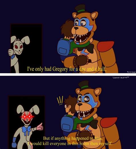 The Theory That The Animatronics Will Help Us In A Nutshell Fivenightsatfreddys Anime Fnaf