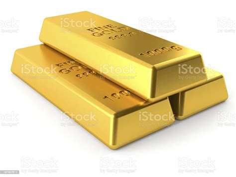 Gold Bricks Stock Photo Download Image Now Cut Out Brick Gold