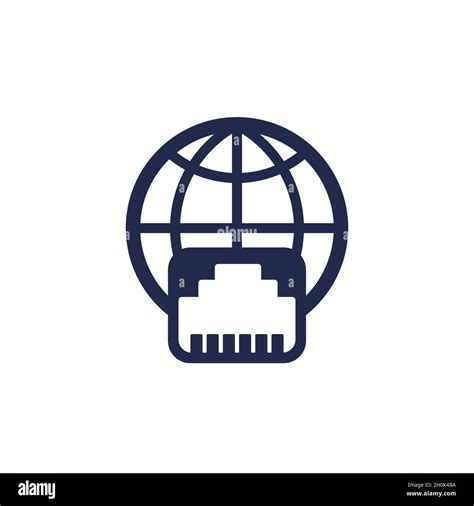 Ethernet Port Network Icon Vector Stock Vector Image And Art Alamy