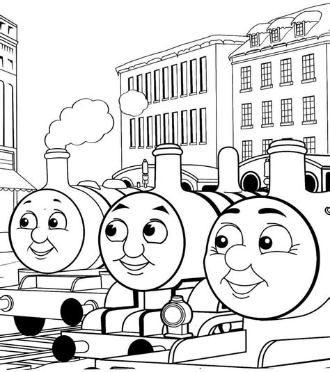 Thomas the tank engine coloring pages to download and print for free