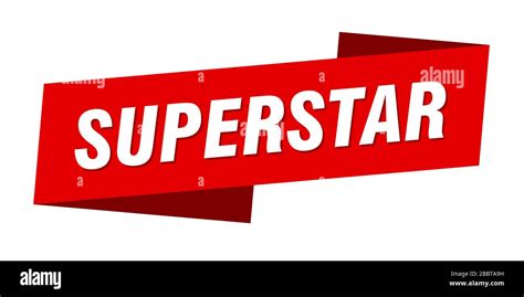Superstar Banner Template Superstar Ribbon Label Sign Stock Vector