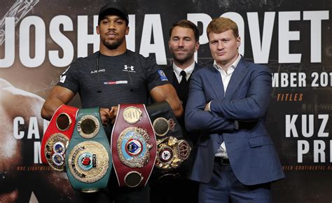 Joshua Vs Povetkin Weigh In As It Happened Brit Comes In Almost 2