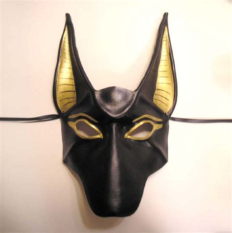 Egyptian God Anubis Leather Mask Anubisthe Ancient Egyptian God