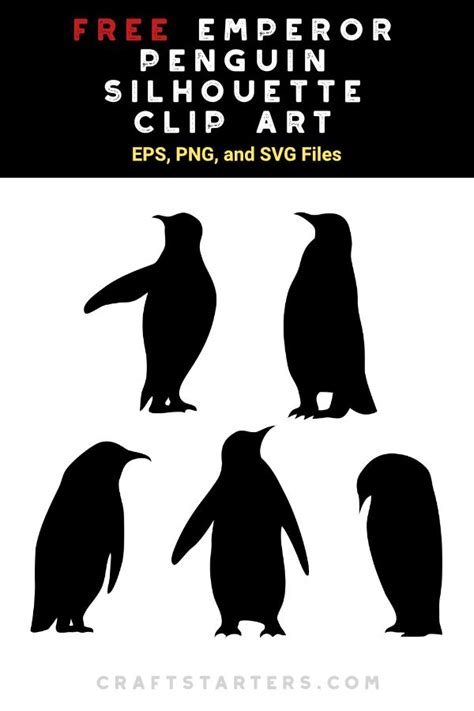 Free Emperor Penguin Silhouette Clip Art Silhouette Clip Art Penguin