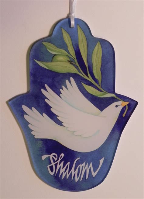 Shalom With Dove Jsp Judaic Art Jsp Judaic Art