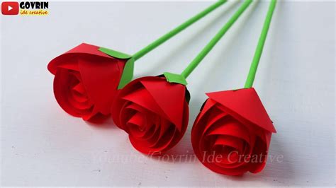 Bunga Mawar Dari Kertas Cara Membuat Bunga Mawar Dari Kertas Origami