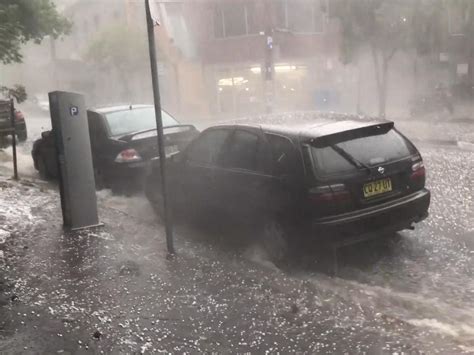 Sydney Battered By ‘tennis Ball Sized Hailstones The Independent