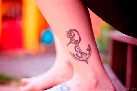 68 Wonderful Anchor Tattoos On Ankle