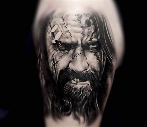 Rob Zombie Face Tattoo By Kris Busching Post 17140