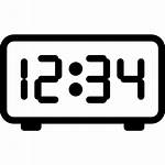Clock Digital Icon Icons Radio Alarm Electronics