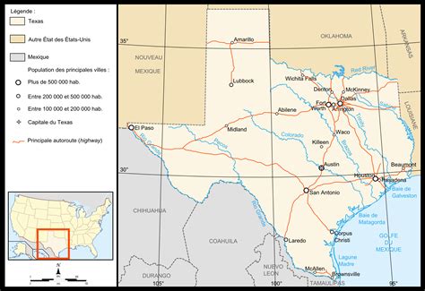 Mapa Del Estado De Texas Mapa Geografico De Texas En Los Estados