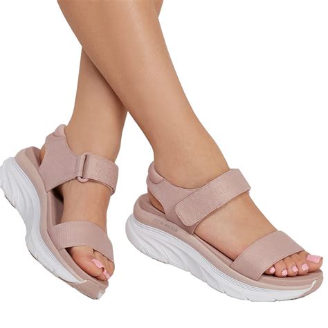 Skechers D Lux Walker New Block Women S Sandals Ss Off