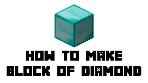 Minecraft Survival How To Make Block Of Diamond Youtube
