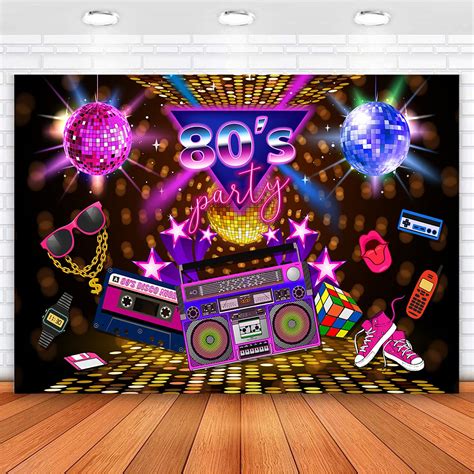 Buy Avezanomehofoto 80s Party Backdrop Disco Theme Retro Style Photo