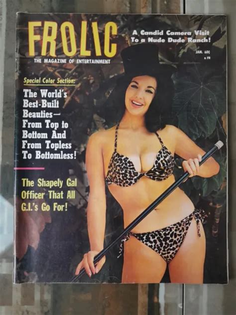 FROLIC JAN Pin Up CHEESECAKE Nude Models Risque Great Ads PicClick