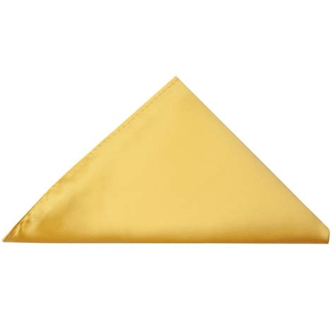 Plain Gold Satin Handkerchief
