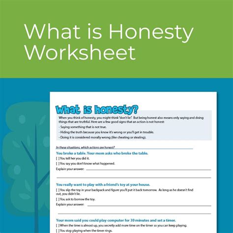Printable Honesty Worksheets Pdf Printable Word Searches