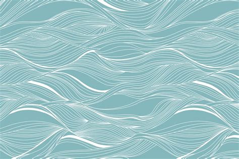 Waves Pattern Set By Maria Galybina On Creative Market Wallpaper