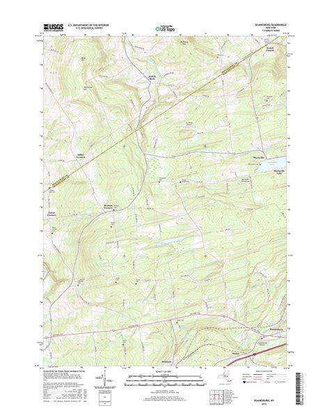 Mytopo Duanesburg New York Usgs Quad Topo Map