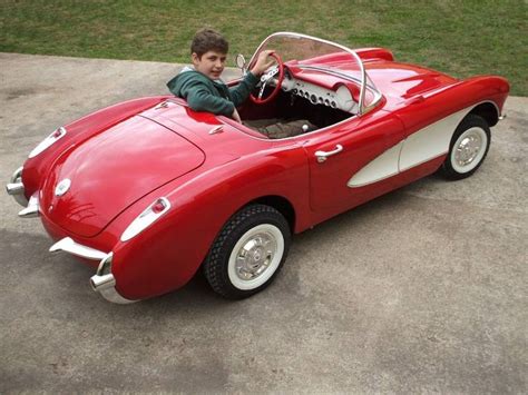 23 Scale 1956 Corvette Pedal Cars Vintage Pedal Cars Toy Pedal Cars