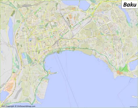 Baku Map Azerbaijan Detailed Maps Of Baku