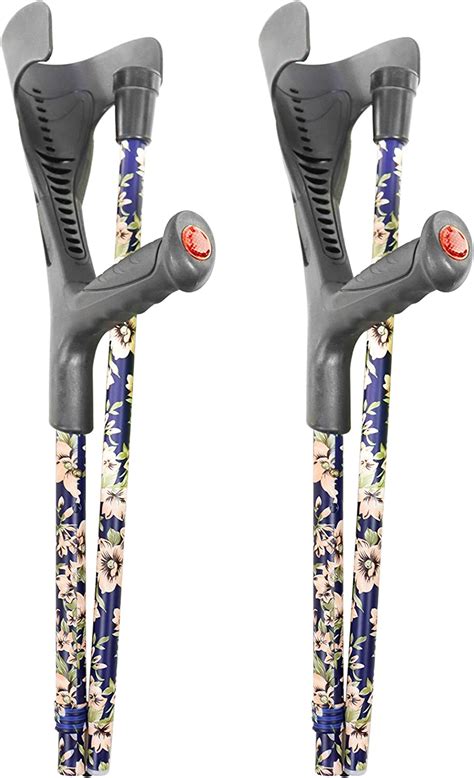 Pepe Folding Crutches For Adults X2 Units Open Cuff Foldable